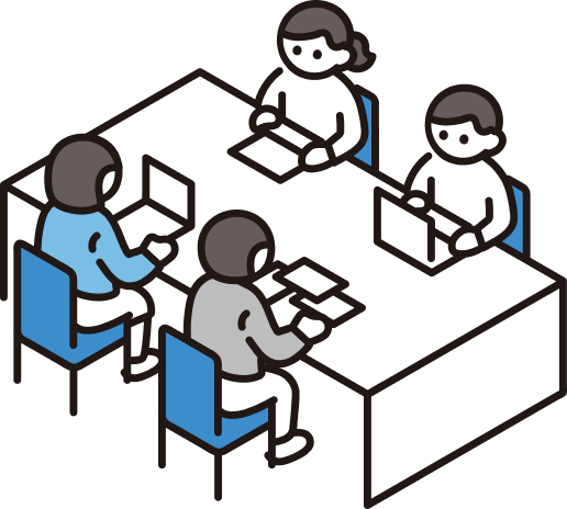 仕事している様子