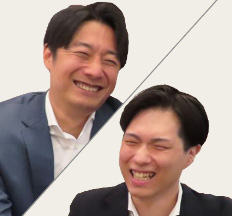 佐藤 智亮 & 中谷 友樹 流通事業本部 麻布営業部 上級主任、課長